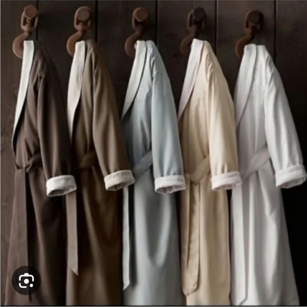 RESTORATION HARDWARE ✨ Luxury Spa Robe cotton terry | Sz S